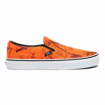 Damske Slip On Tenisky Vans Realtree Xtra® x Vans Classic Hnede Maskacove VA40FDXOB